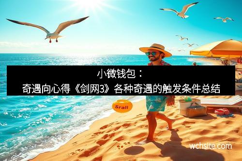 小微钱包：奇遇向心得《剑网3》各种奇遇的触发条件总结